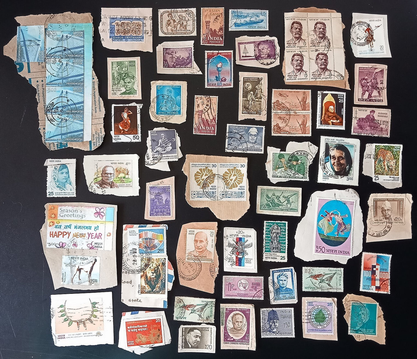 India unpicked on paper commemorative mix (200)