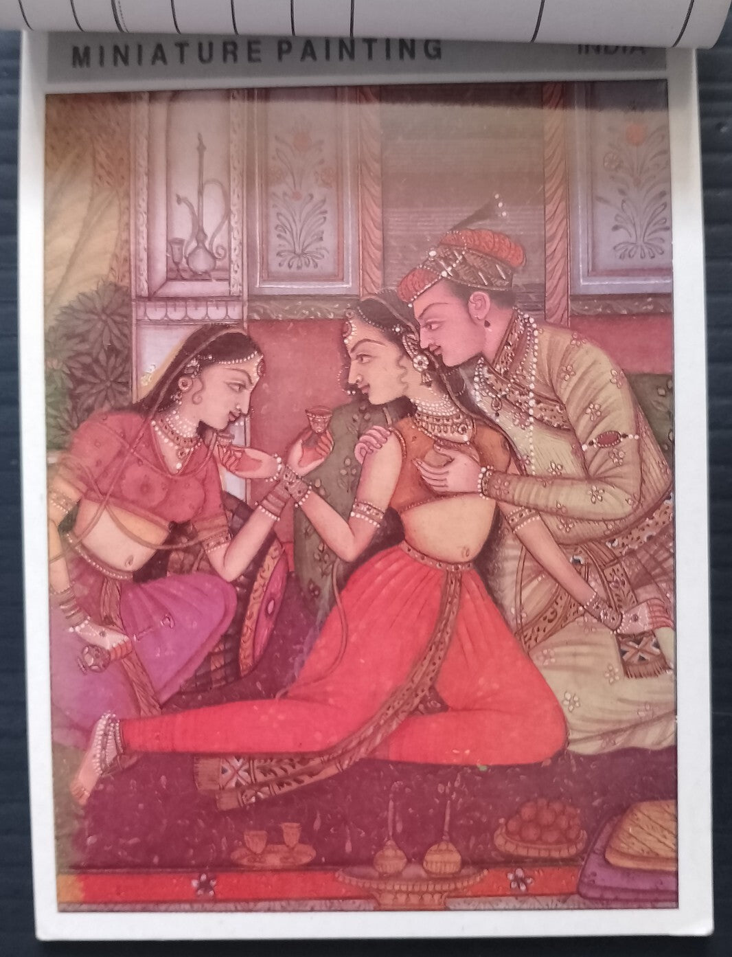 AOP India vintage booklet of 10 postcards - Indian Miniature Paintings