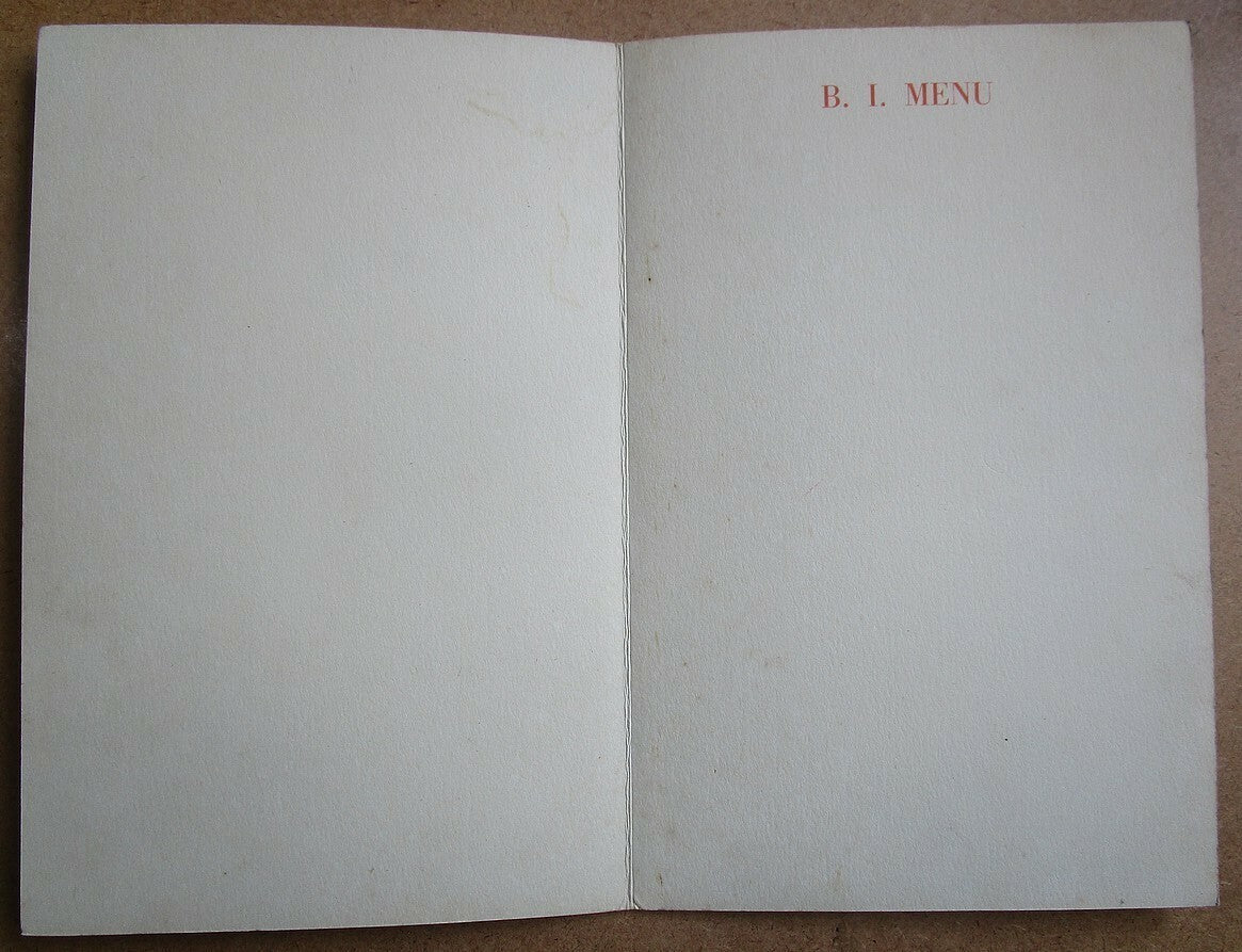 B I British India Steam Navigation Co blank menu folders (10)