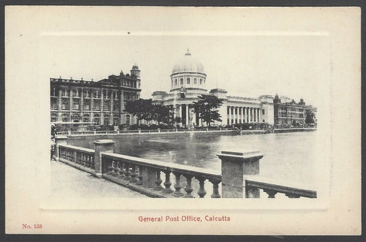 AOP India vintage postcard General Post Office, Calcutta