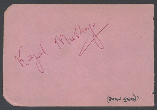 AOP Kajal Mukherjee, Footballer signed autograph book page India