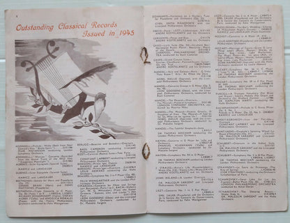 India Columbia Records February 1946 booklet 78rpm new records incl. 1945