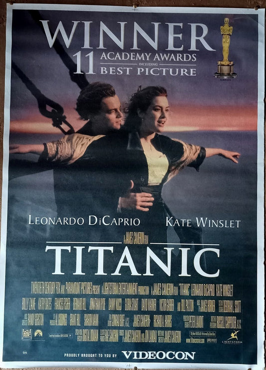 Titanic 1997 1 sheet India poster 30"x"40