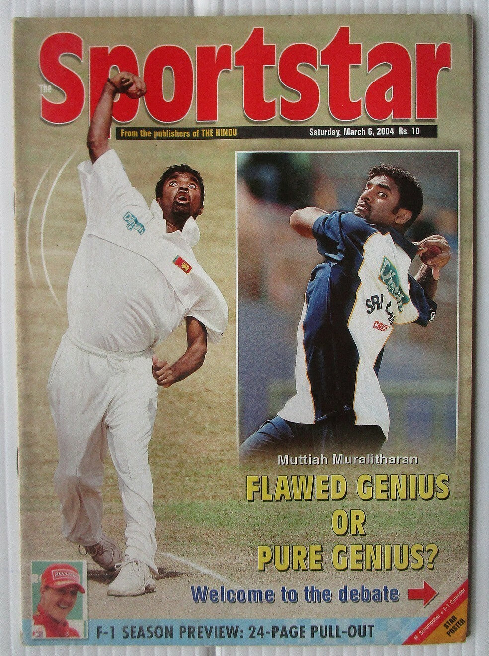 India Sports Star 2004 with much Cricket coverage (5 issues)