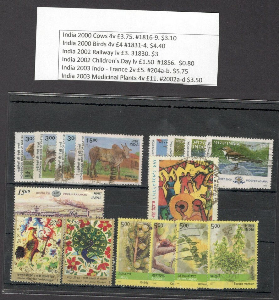 India 1951-2008 used & MNH collection SG £662.80 SCV $570.75
