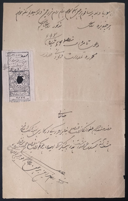 India Tonk state revenue stamp on document (3)