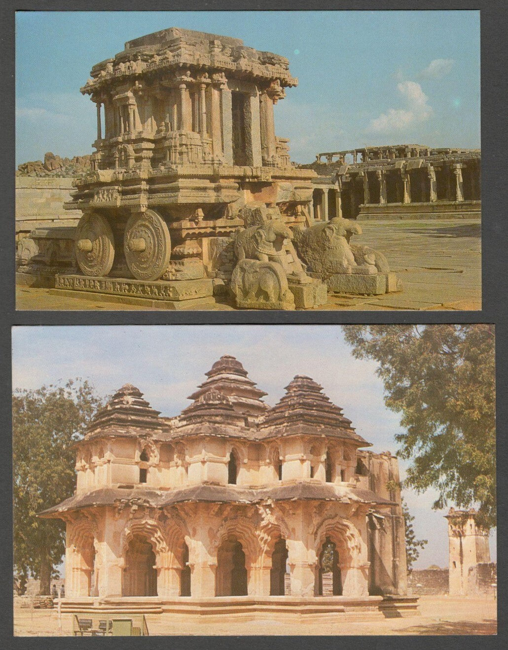 AOP India HAMPI vintage postcards (3)