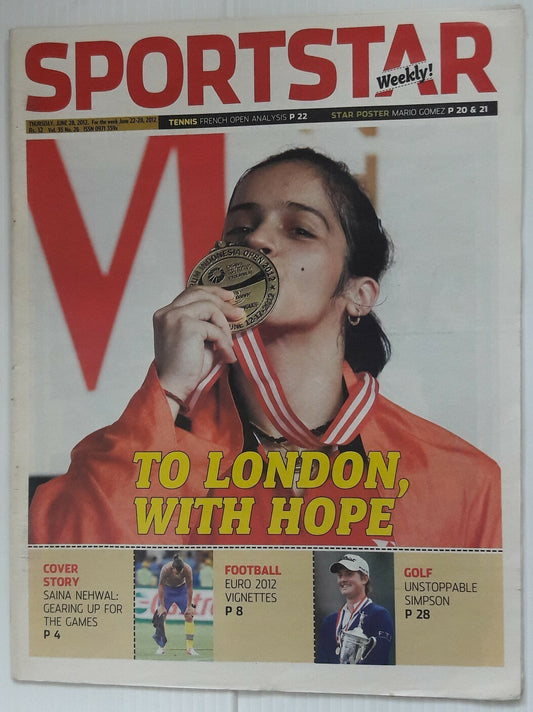 India Sportstar 2007-12 TENNIS cover issues 10” X 13” (5)