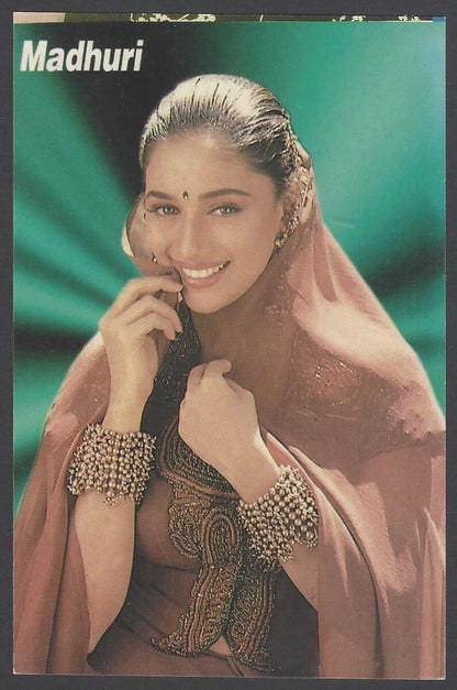 AOP India vintage Bollywood postcard MADHURI DIXIT
