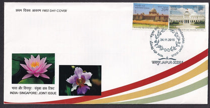 India 2015 First Day cover collection (13), some with unused brochures