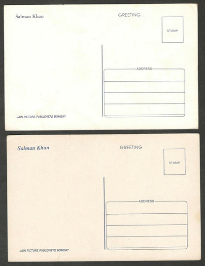 India Bollywood vintage postcards SALMAN KHAN (4)