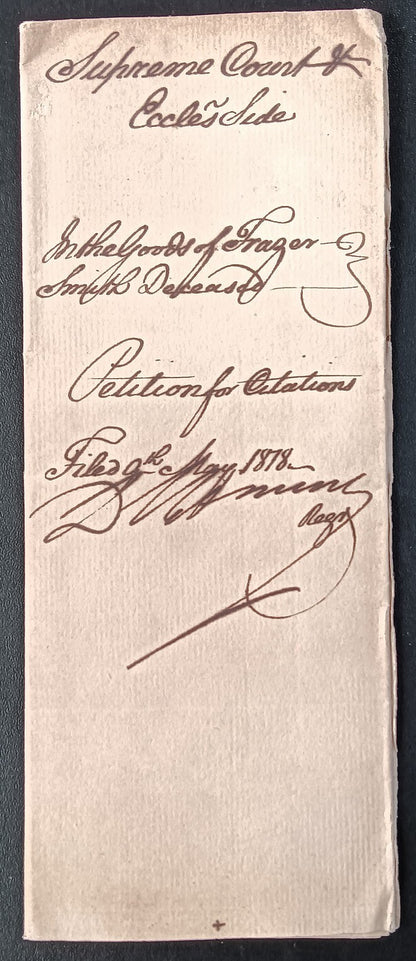 India King George IIII 1818 Fort William, Calcutta 2 page document