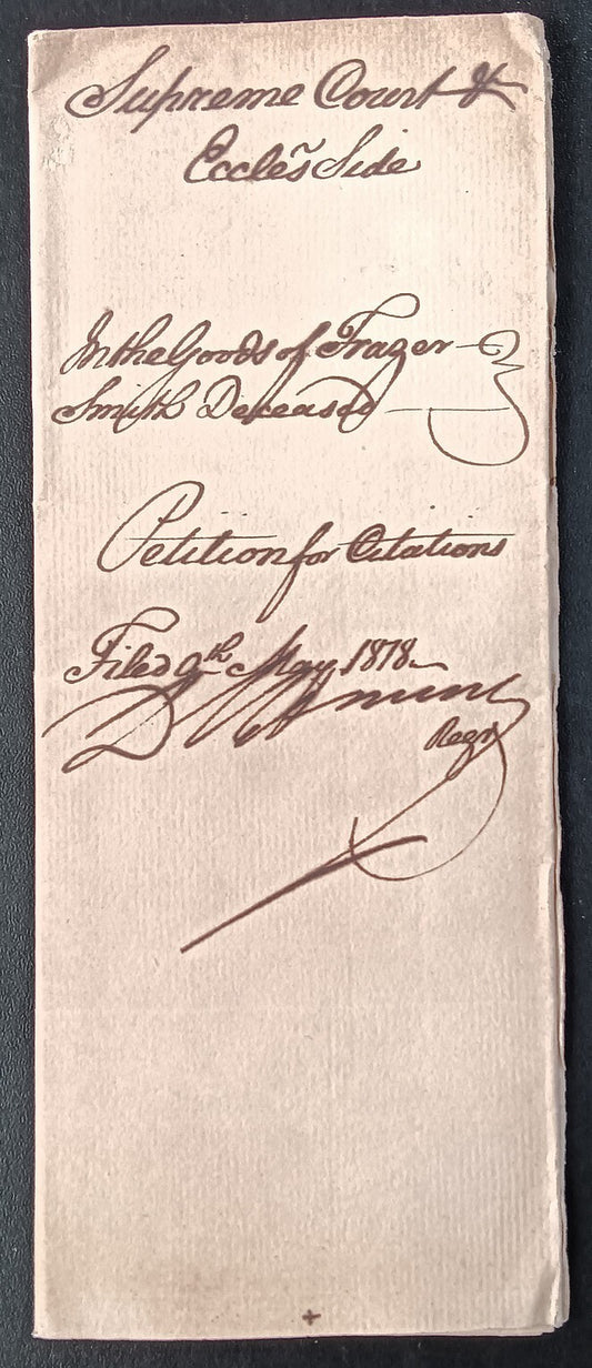 India King George IIII 1818 Fort William, Calcutta 2 page document