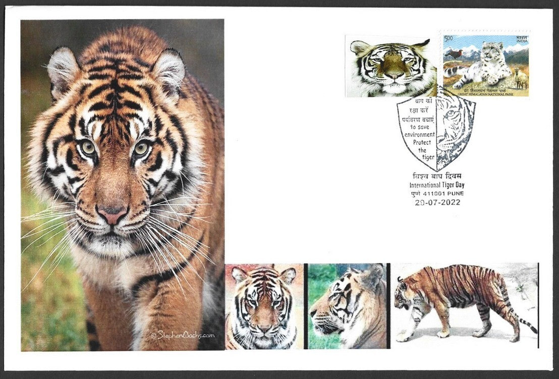 India 2022 International Tiger Day covers with labels (9)