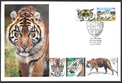 India 2022 International Tiger Day covers with labels (9)