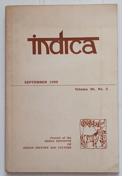 AOP India Indica Heras Institute of Indian History & Culture Journal 1999