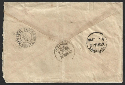AOP Indo China 1904 & 1909 issues on cover to India