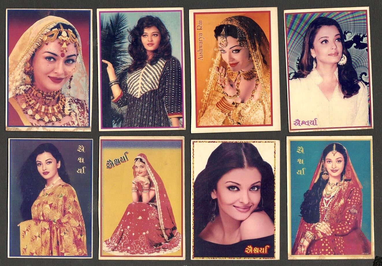 AOP India Bollywood pocket calendars & cards AISHWARYA RAI (43)