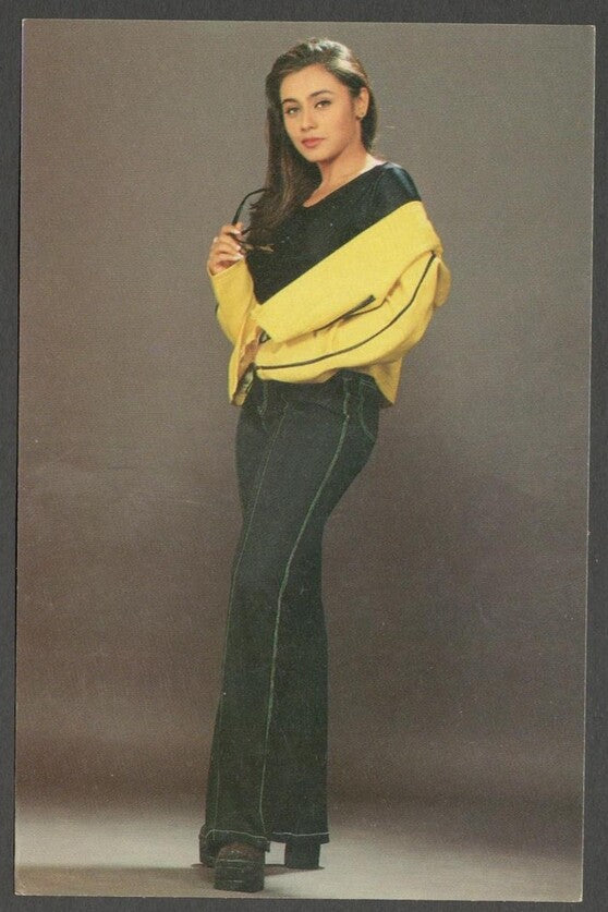 AOP India Bollywood vintage postcard RANI MUKHERJEE