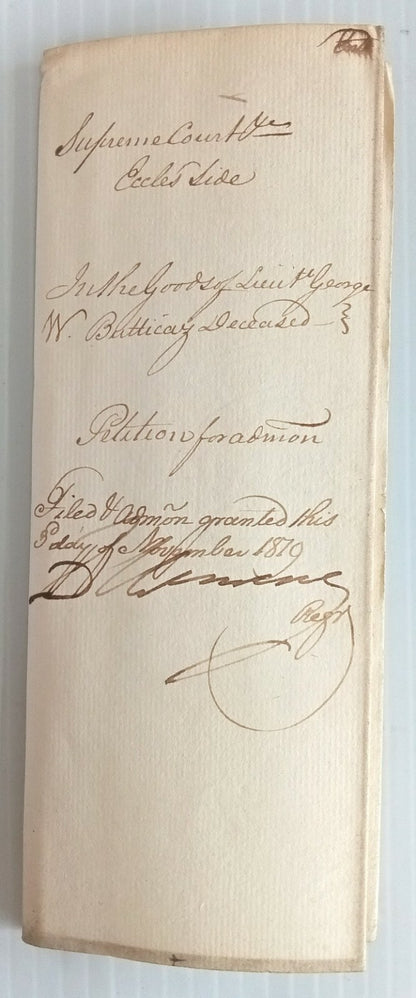AOP India 1819 Supreme Court, Fort Williams, Calcutta document