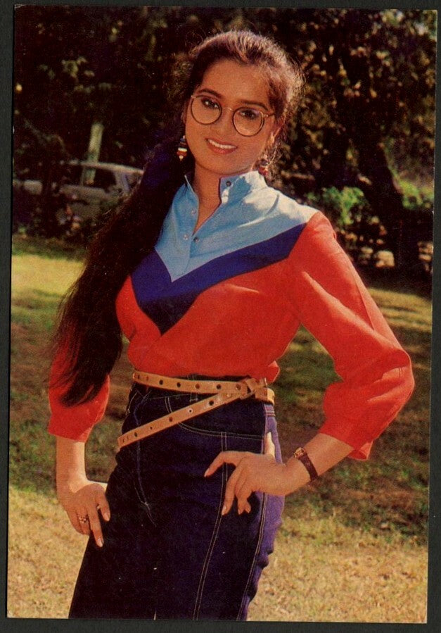 AOP India Bollywood vintage postcard PADMINI KOLHAPURE