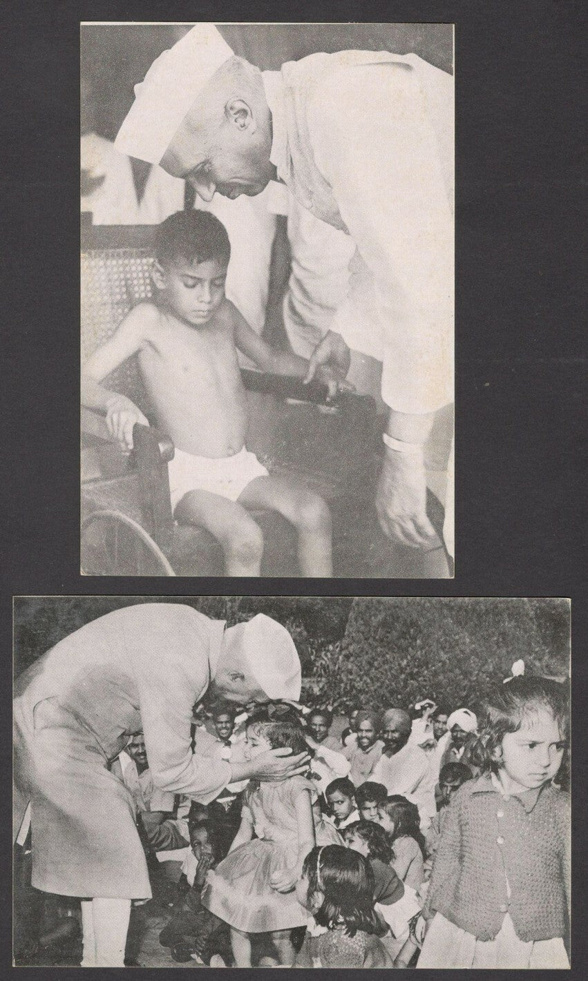 India 1963 Nehru Memorial postcards (6)
