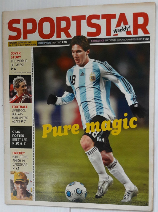India Sportstar 2006-11 FOOTBALL cover issues 10” X 13” (5)