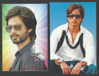 India BOLLYWOOD Shahid Kapoor postcards x 2