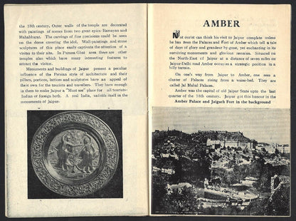 India 1957 Tourist booklet :  JAIPUR & AMBER
