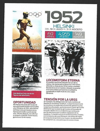 India 2024 Olympics private HELSINKI 1952 maxi card