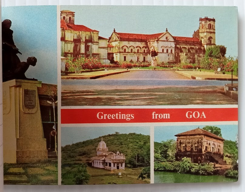 AOP India DAMSAN GOA vintage souvenir booklet of 10 postcards