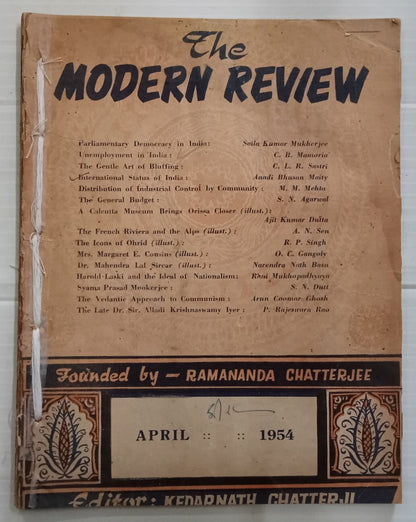 AOP India MODERN REVIEW April 1954 The Gentle Art of Bluffing