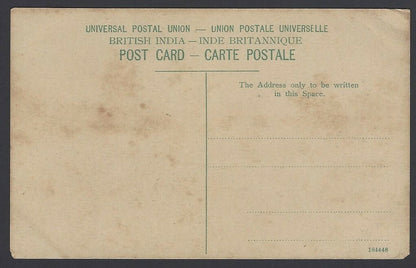 India Poona vintage tinted postcard Holkar Bridge in Flood