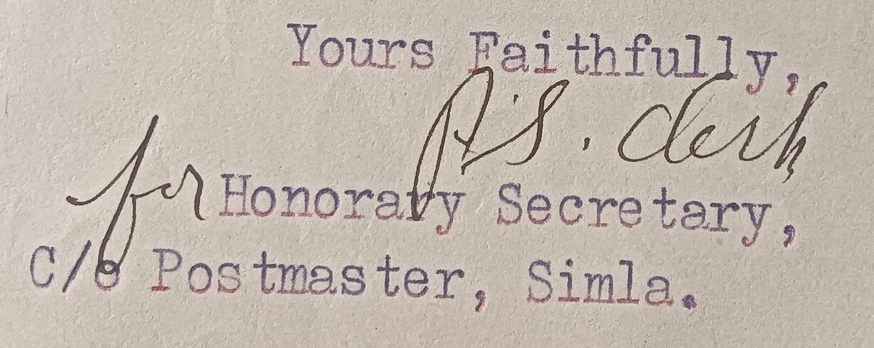 India PUNJAB TEMPERANCE FEDERATION, Amritsar letterhead used 1939