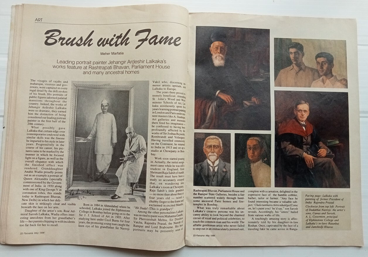 AOP India 1996 Parsiana Magazine 