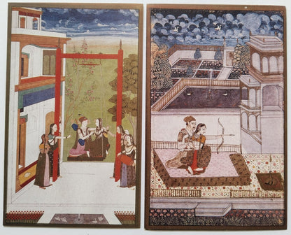 AOP INDIA packet of 10 vintage DECCANESE ART postcards