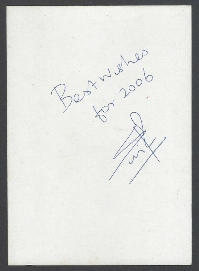 AOP India CRICKET S Sriram signed autograph card