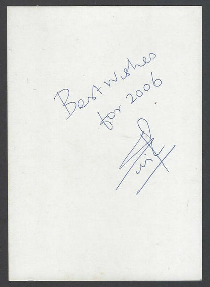 AOP India CRICKET S Sriram signed autograph card
