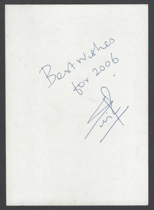 AOP India CRICKET S Sriram signed autograph card