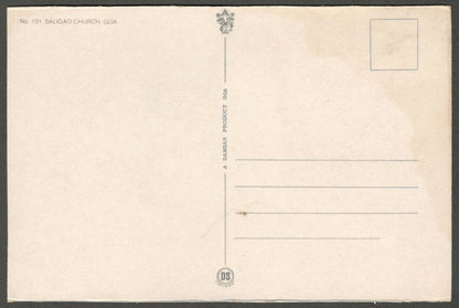 AOP India GOA vintage postcard Saligao Church