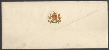 AOPIMT India multicolor crested Coat of Arms envelope BUNDI STATE