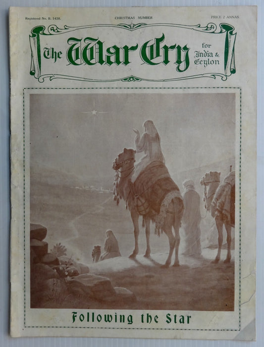 India Salvation Army Christian Propaganda magazine WAR CRY 1933 Christmas Number
