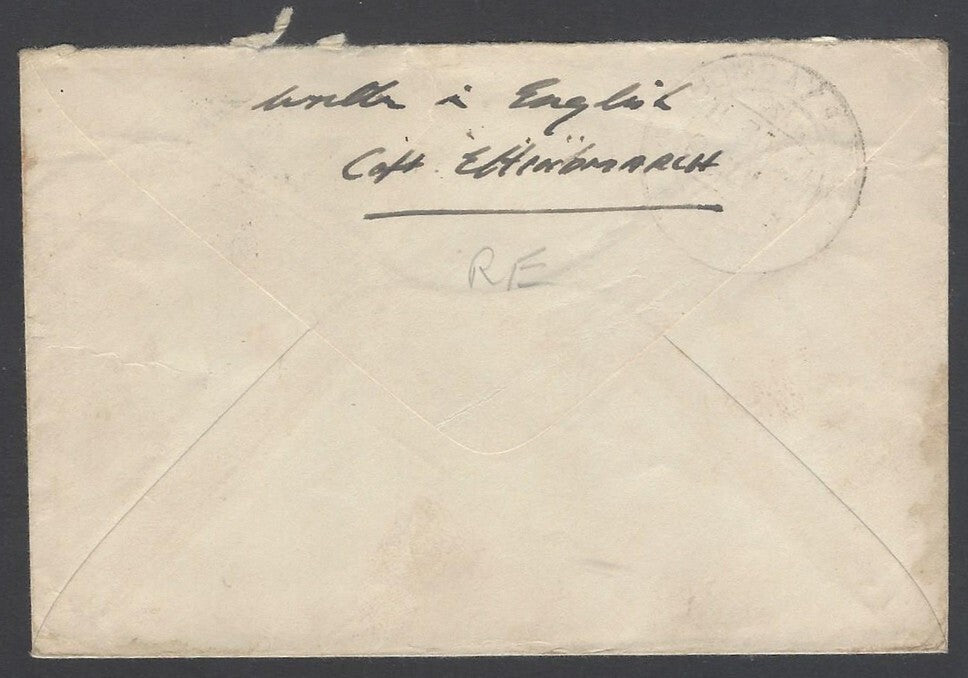 AOP India WW2 1944 On Active Service cover FPO 30 & 2 censors