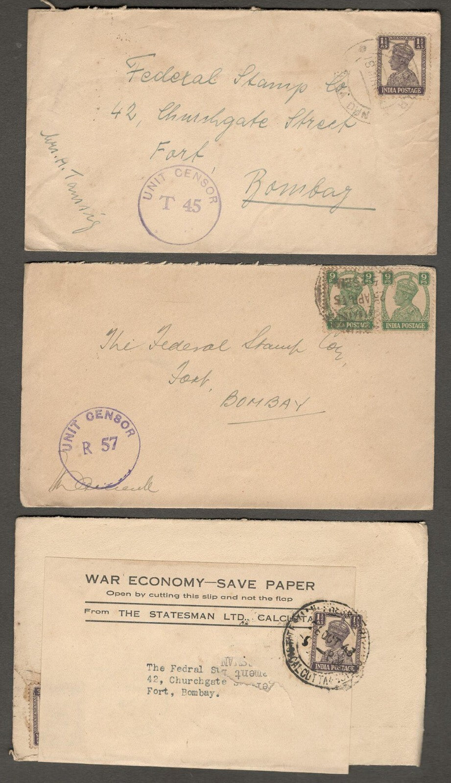 India WW2 military covers (54)