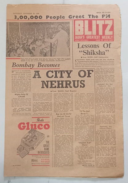 AOP India BLITZ 23 Nov 1963 A CITY OF NEHRUS (R )