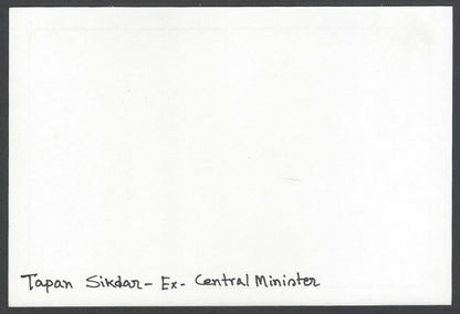 AOP India Tapan Sikdar, Member of Parliament signed autograph card