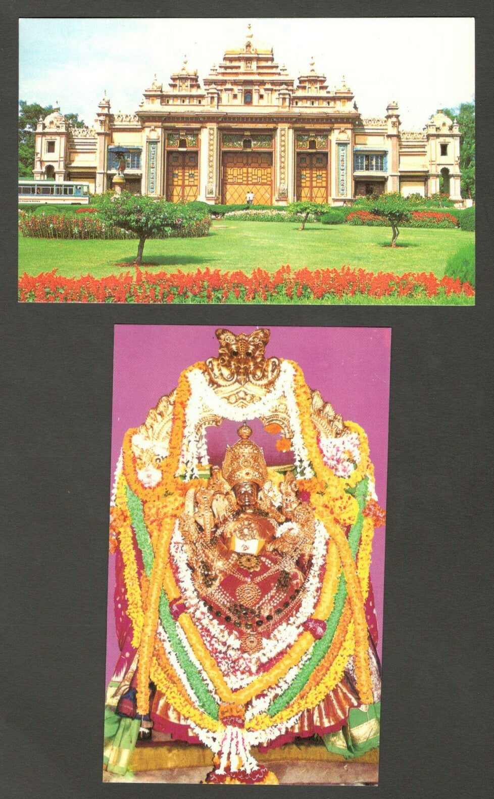 India Mysore set of 10 vintage postcards c.1970's-80's