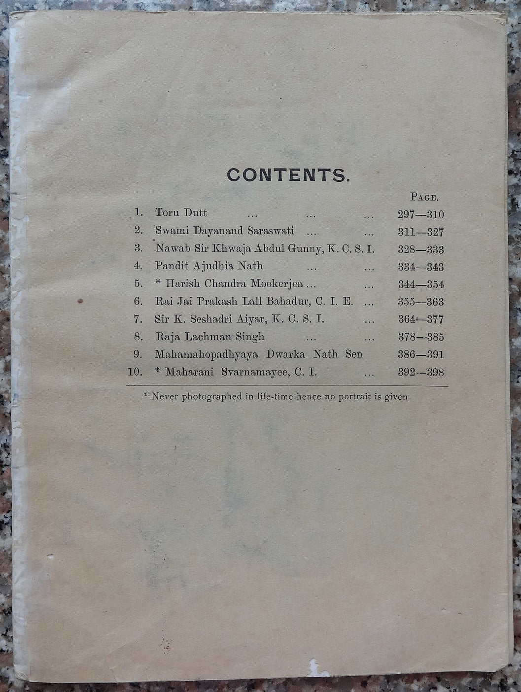 A National Biography of India Volume 3 1911 NO COVER 9 plates