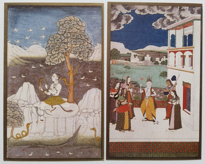 AOP INDIA packet of 10 vintage DECCANESE ART postcards