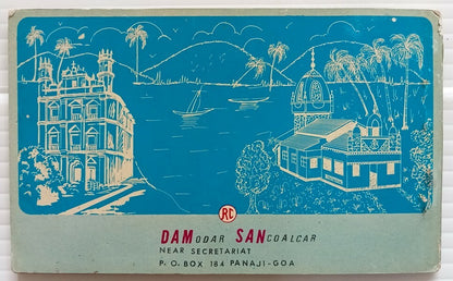 AOP India DAMSAN GOA vintage souvenir booklet of 10 postcards